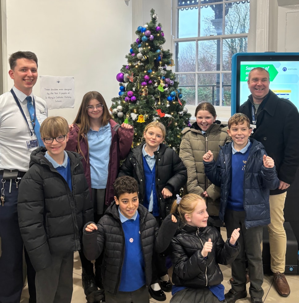 Malton station has been given a festive makeover this December, thanks to the creativity of pupils from St Mary’s Catholic Primary School in Malton.