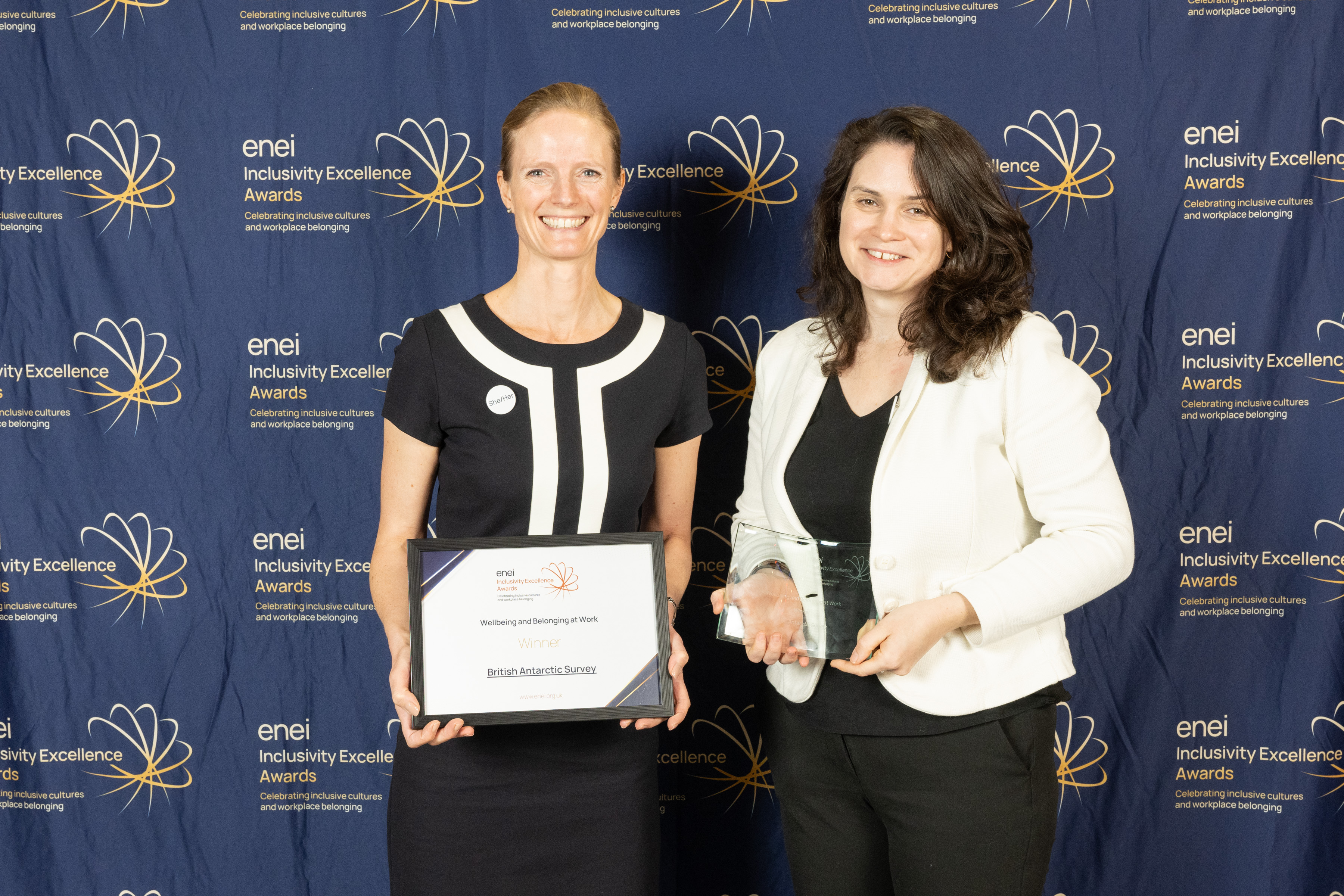 Anette and Gemma at the enei awards, November 2024