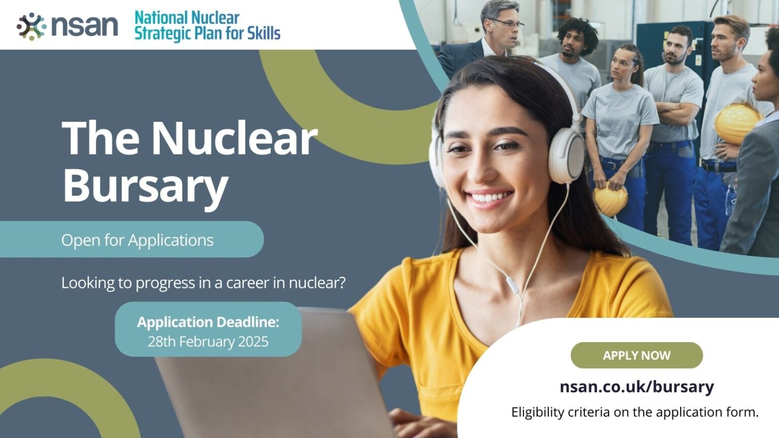 Applications are now Open for the Nuclear Bursary to Support Aspiring Nuclear Professionals