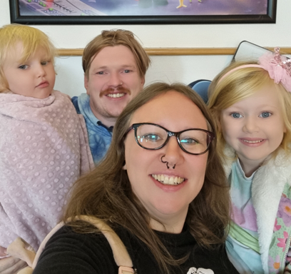 Stephen Cox and his family