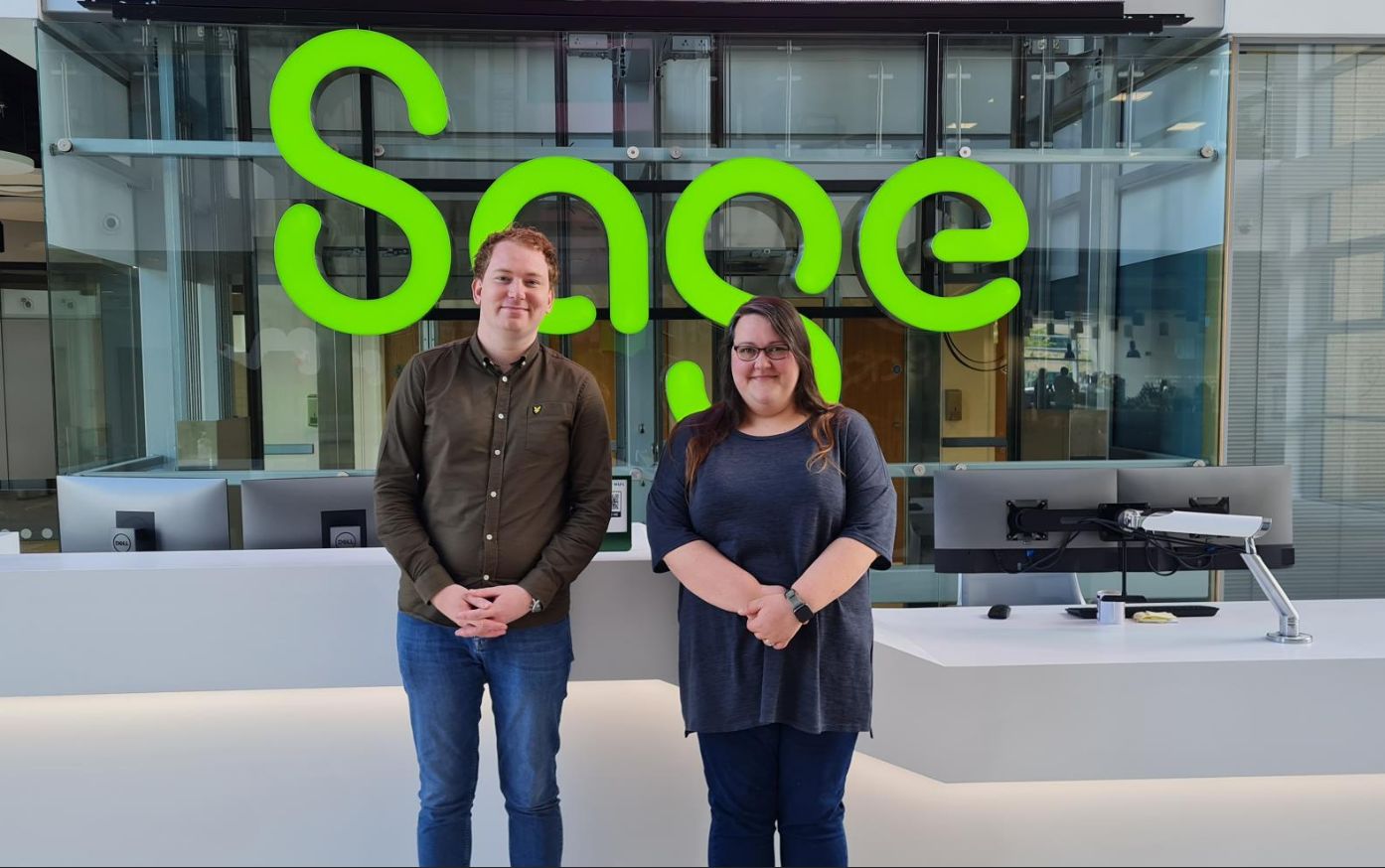 Rachel Chambers and David Delaney are passionate about Customer Support Apprentices