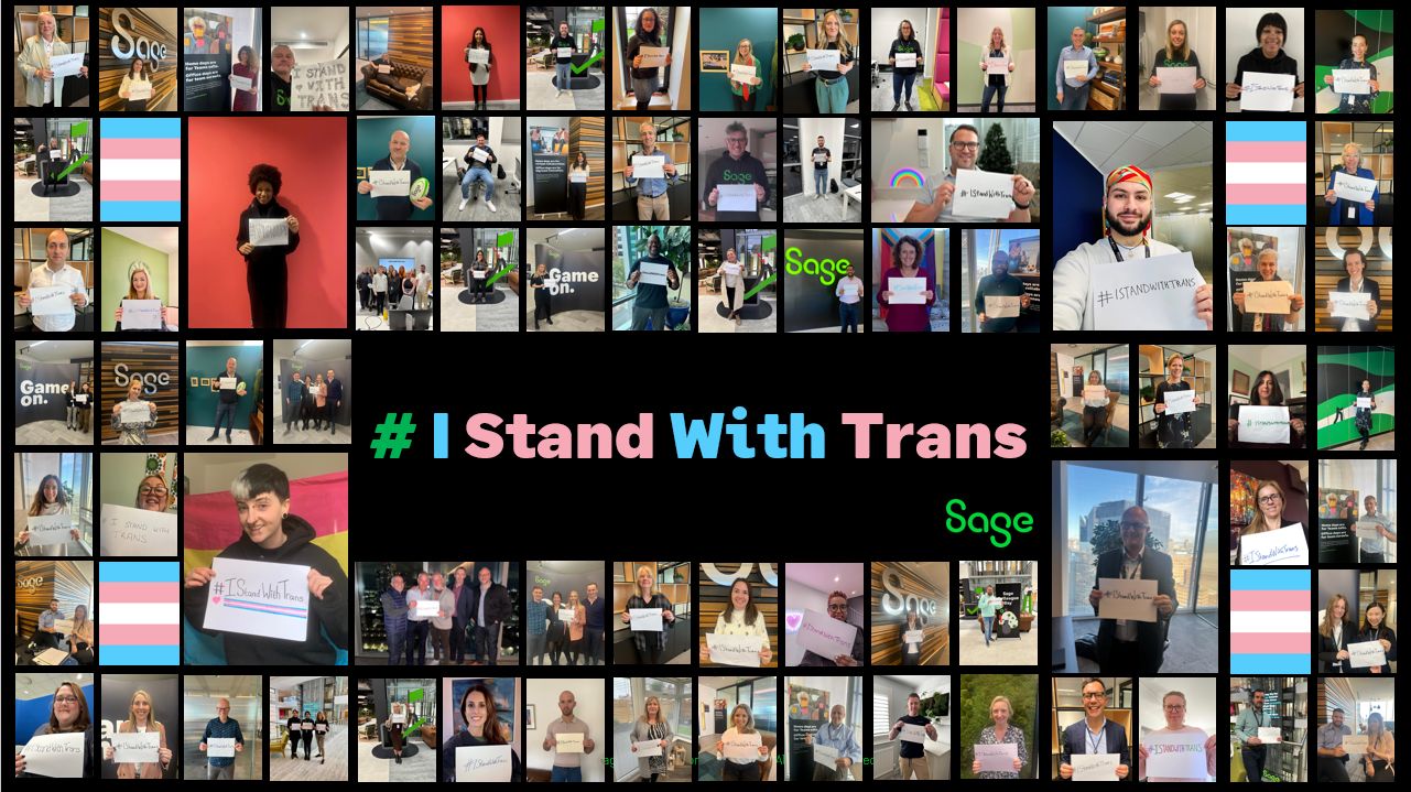 I stand with Trans at Sage