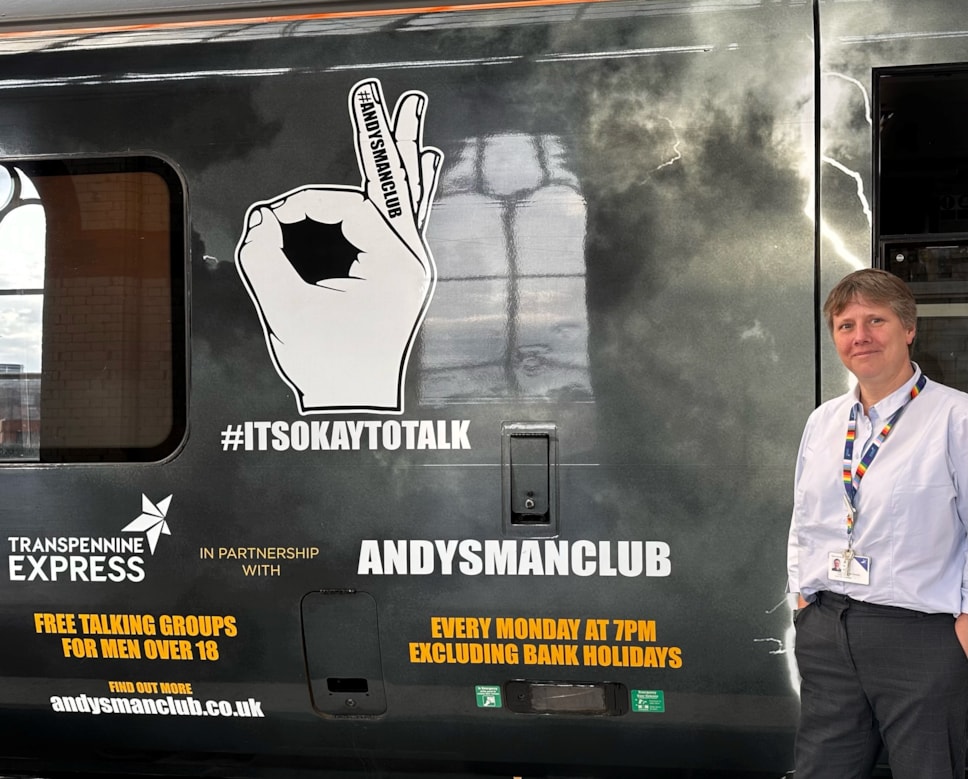 A TransPennine Express (TPE) conductor manager is running the world’s largest half-marathon in celebration of a former colleague and her father