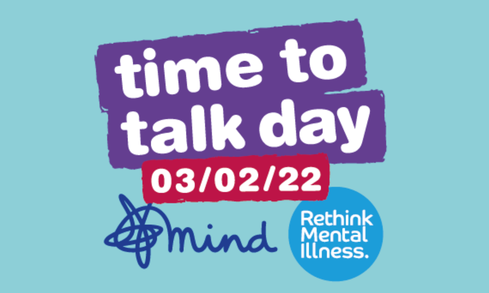 Thursday 3 February is Time to Talk Day.