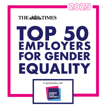 The Times Top 50 Employers for Gender Equality 2025