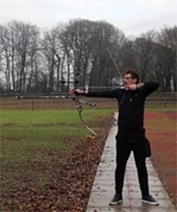 Outside of work, Sherlock enjoys mathematical proofs, climbing, fencing and archery.