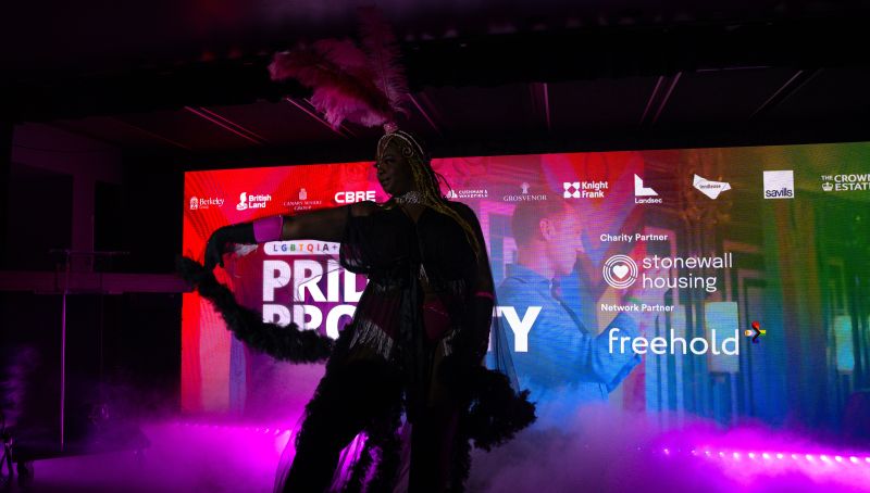 Entertainer dancing