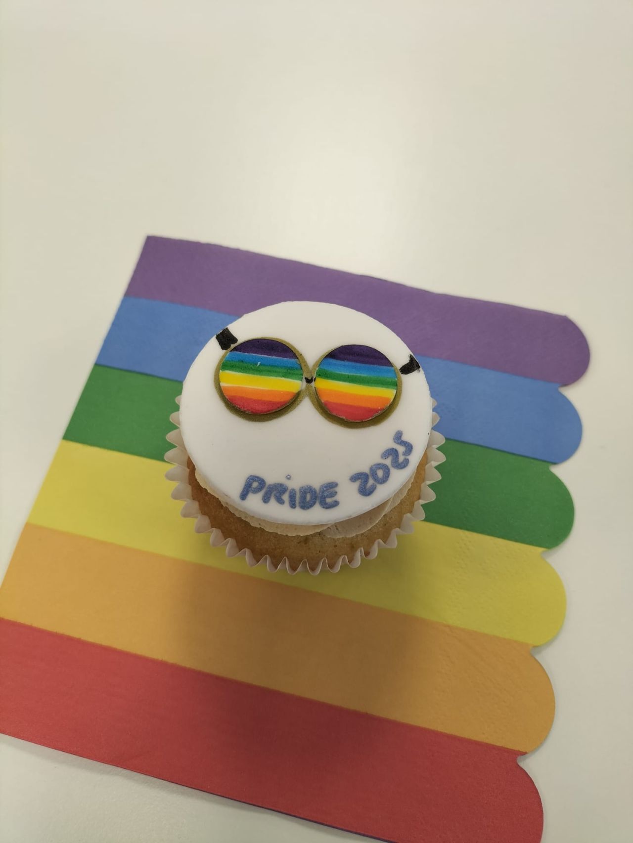 Baked goods with Pride flag