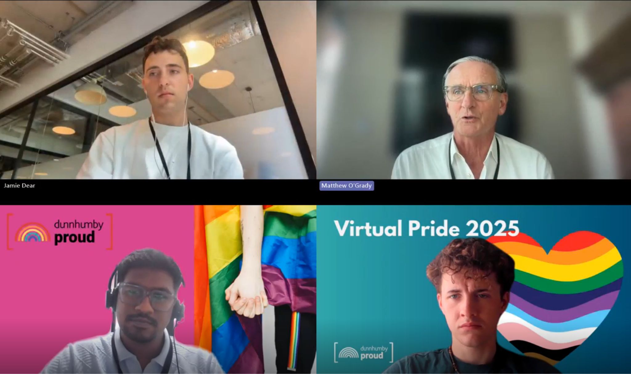 dunnhumbians sharing their Pride story over Zoom