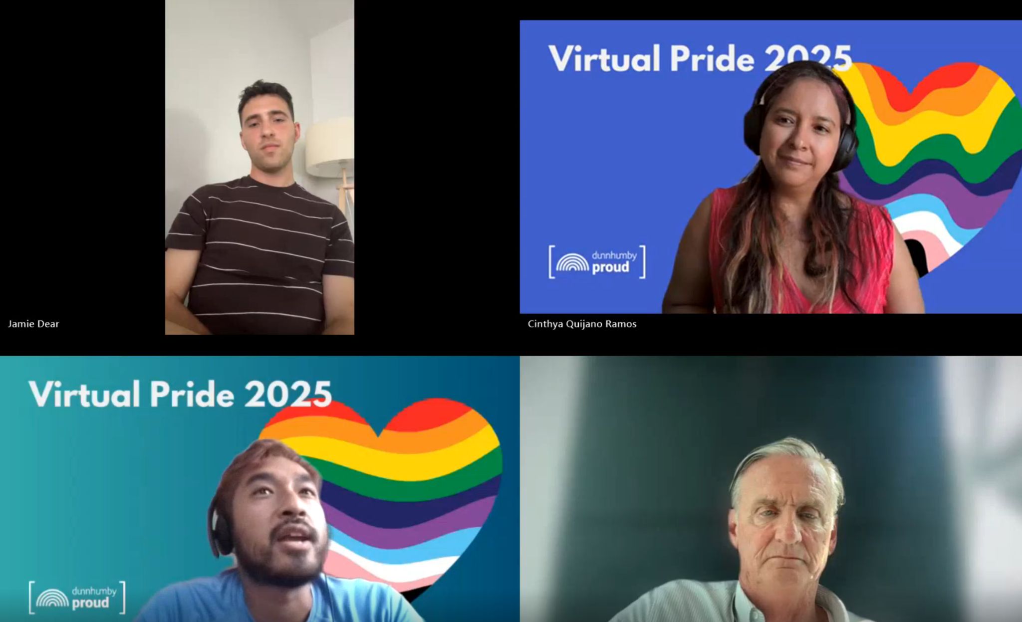 dunnhumbians sharing their Pride story over Zoom