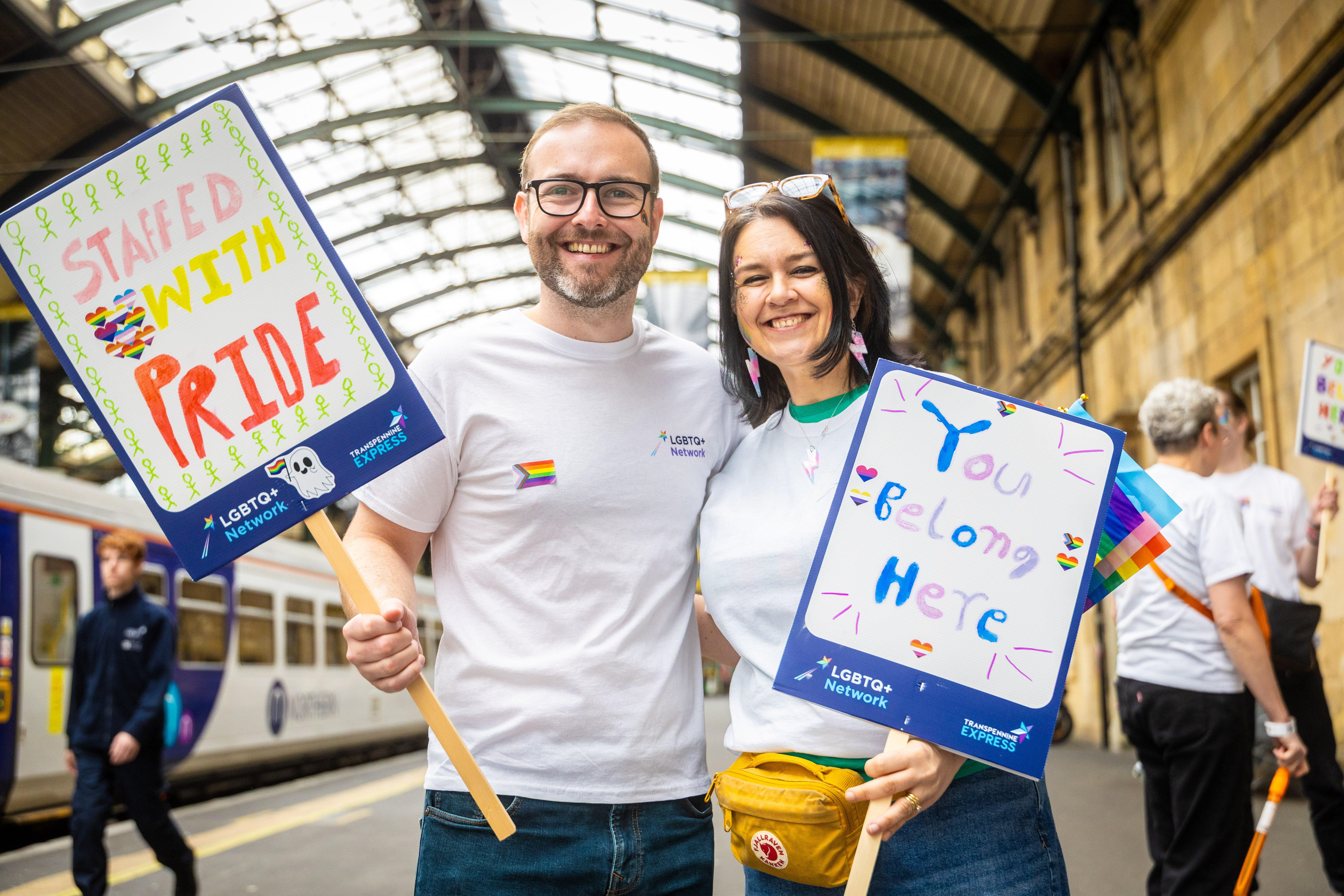 TPE emplyoyees supporting and marching at Hull Pride