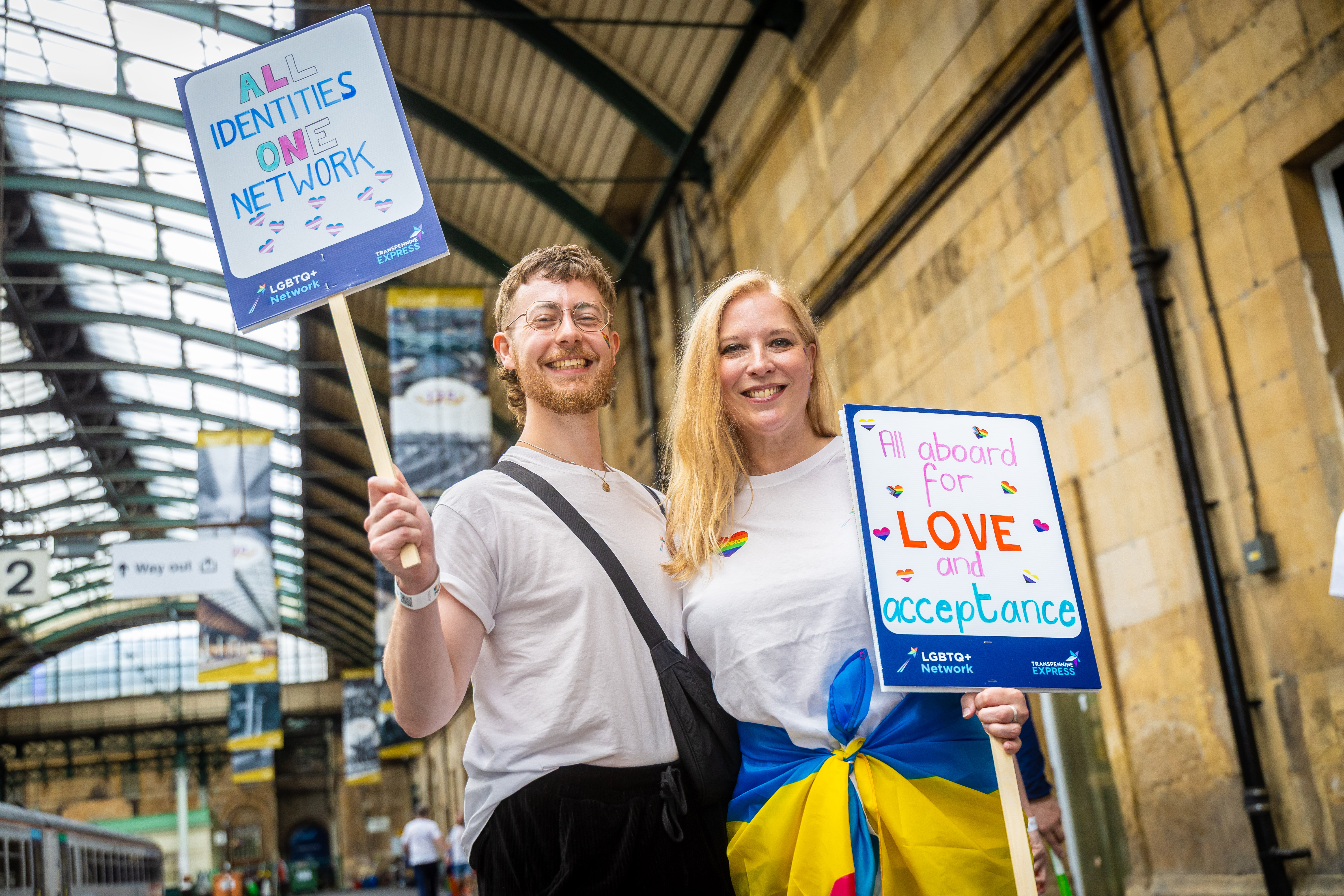 TPE emplyoyees supporting and marching at Hull Pride