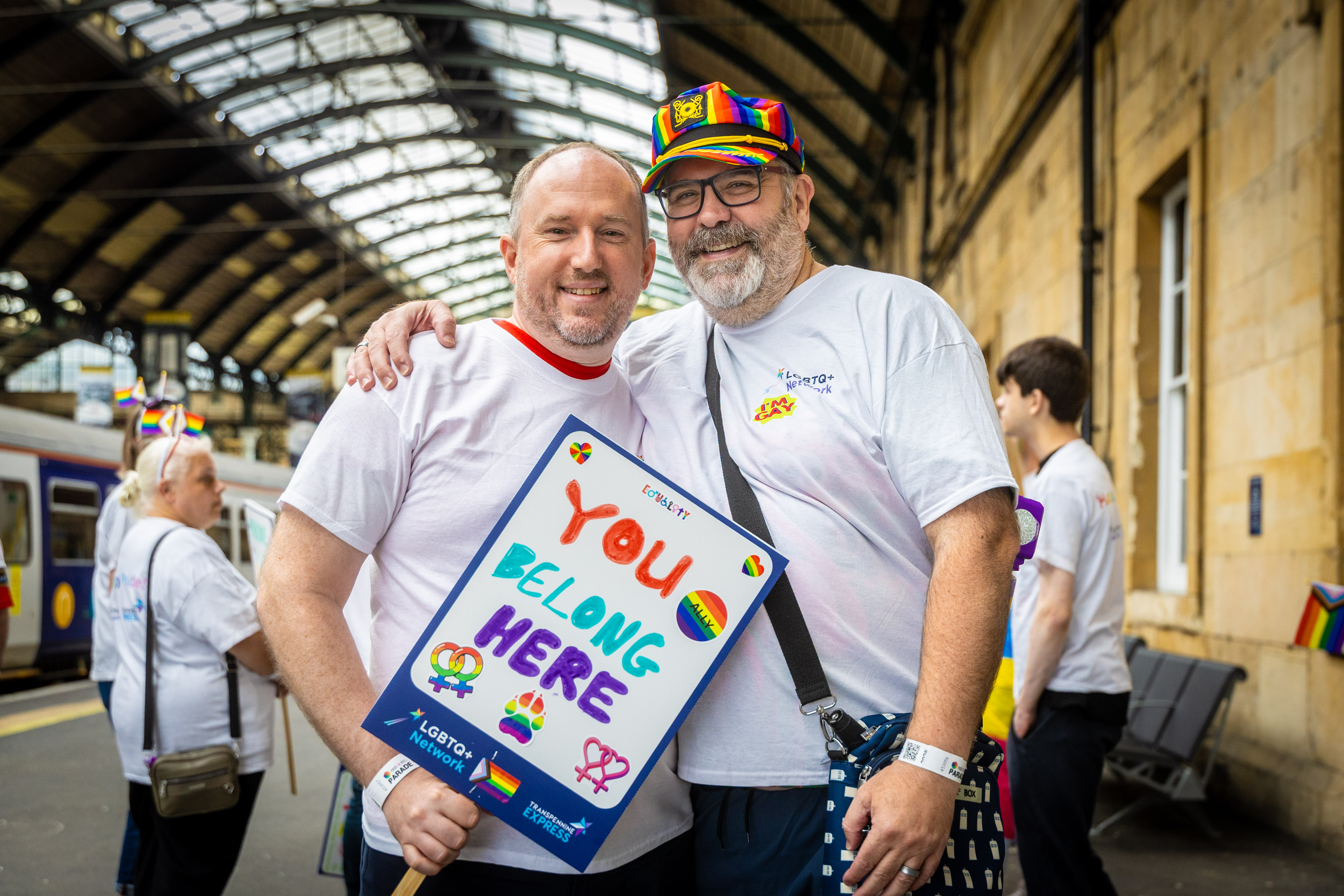 TPE emplyoyees supporting and marching at Hull Pride
