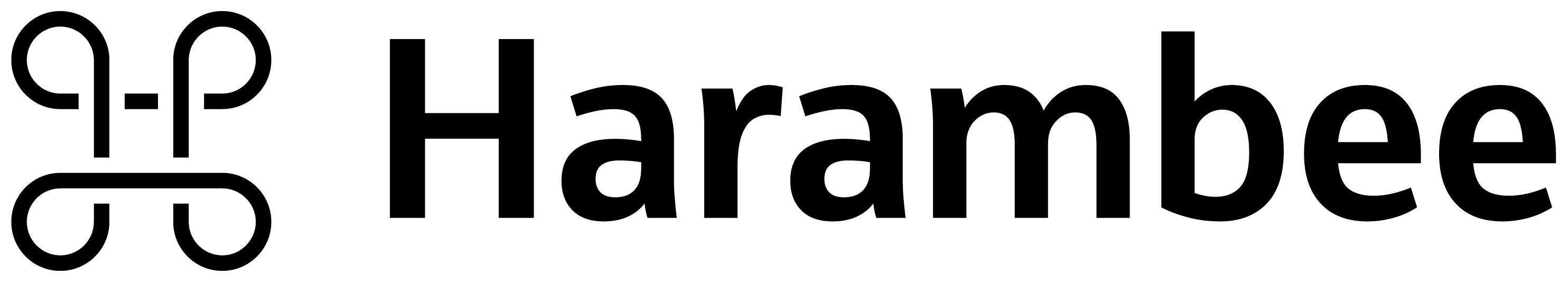 black and white harambee logo