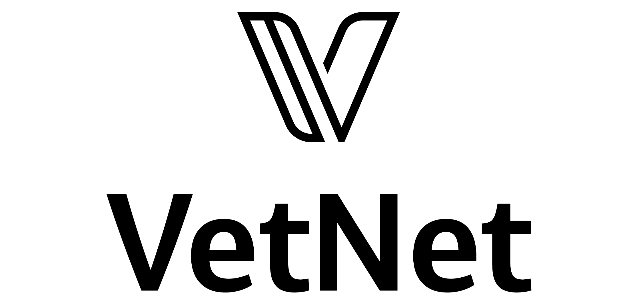 black and white vetnet logo