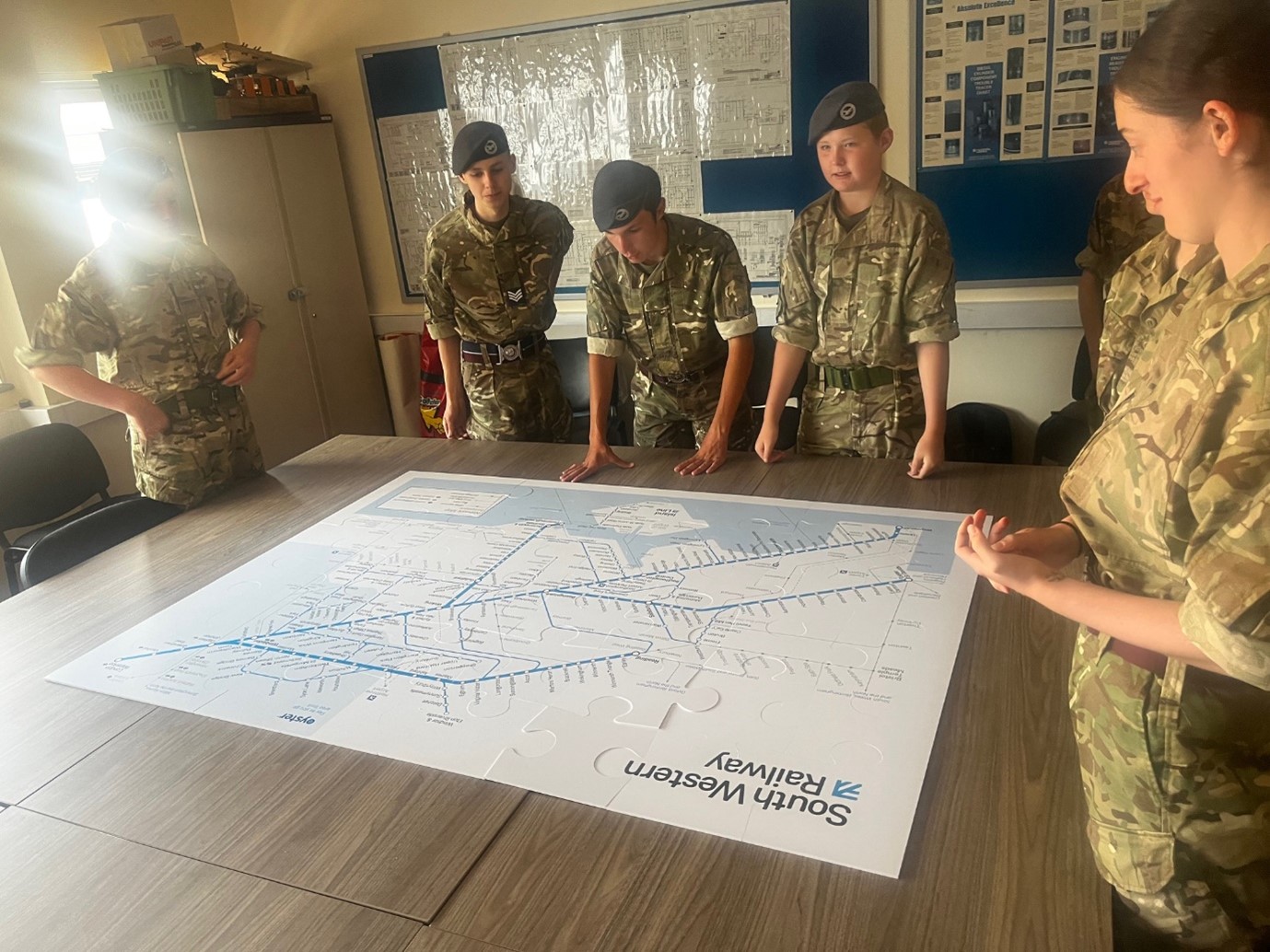 Cadets actively involved in tactic games
