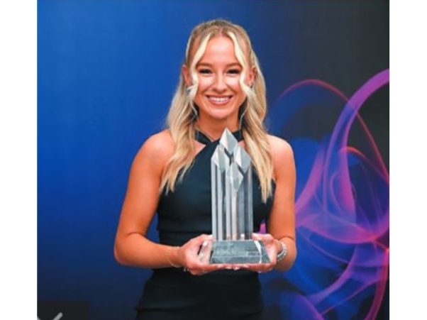 Grace at the awards ceremony