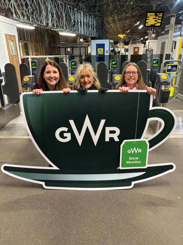 Tea cup picture encourage customers and colleagues to reach out for a cuppa