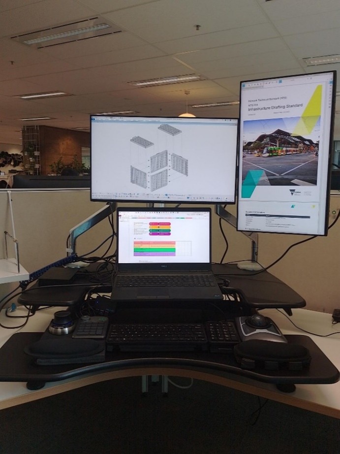 Doug's customised workstation