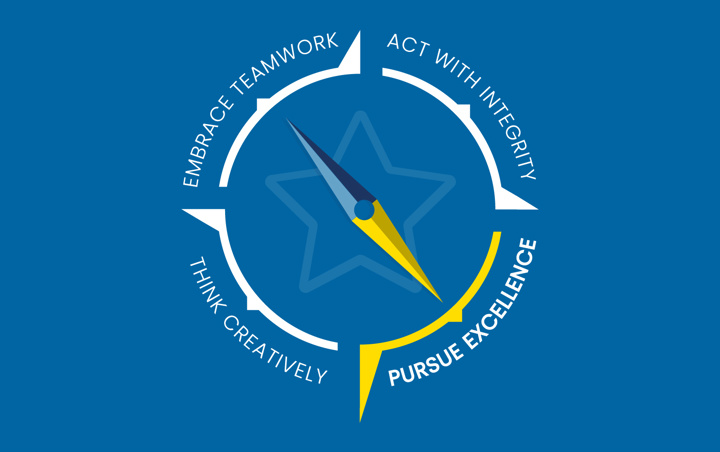 pursue excellence logo