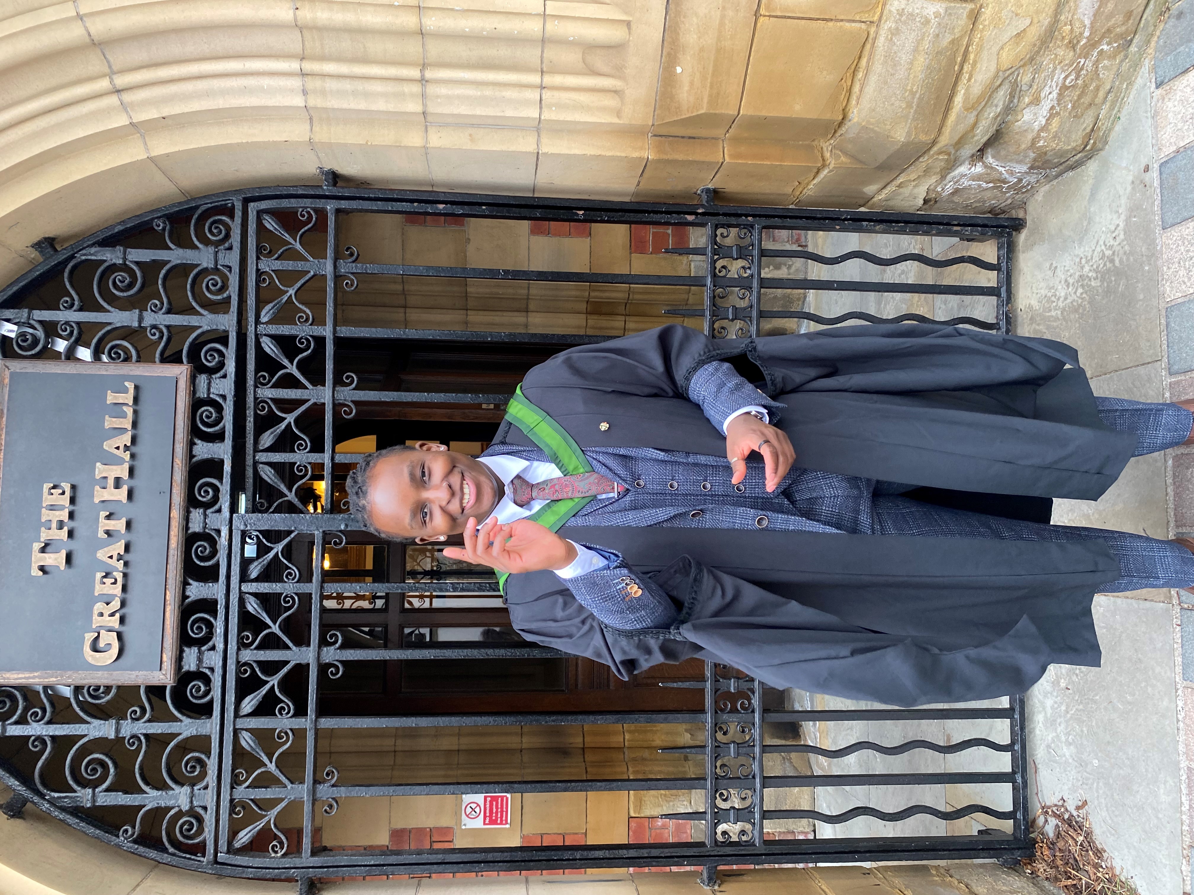 Kundai on graduation day