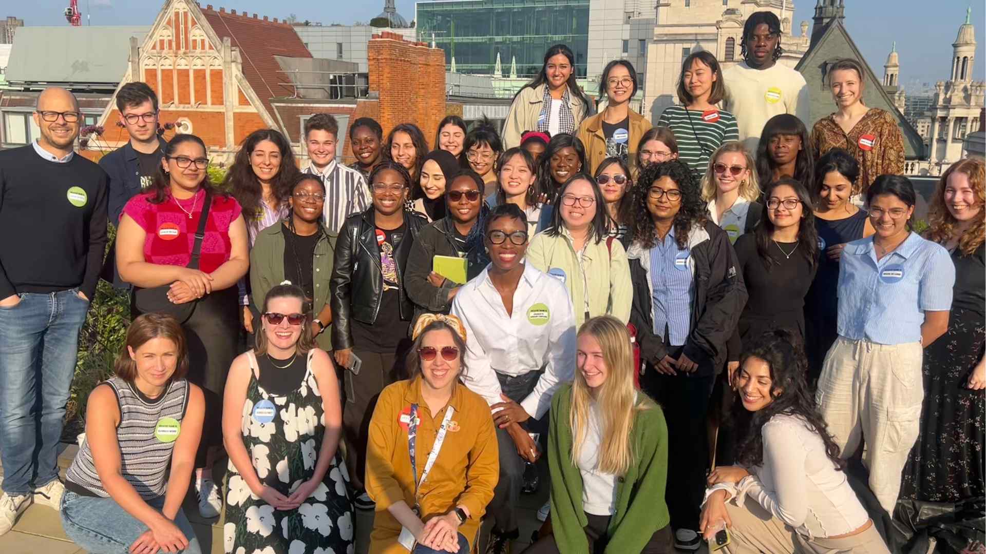 The attendees of the Changing the Story Design Festival together with the designers from the Design Project