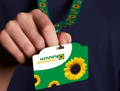 Sunflower lanyard for hidden disabilities