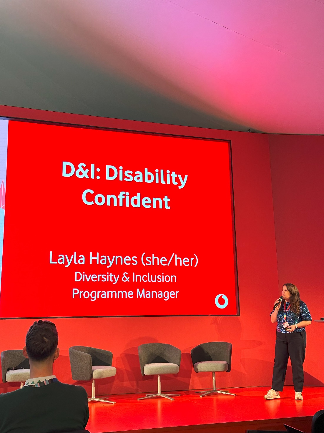 Layla at VodABILITY event