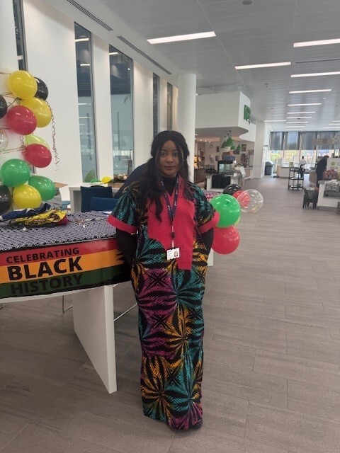 Chisom celebrating Black History Month