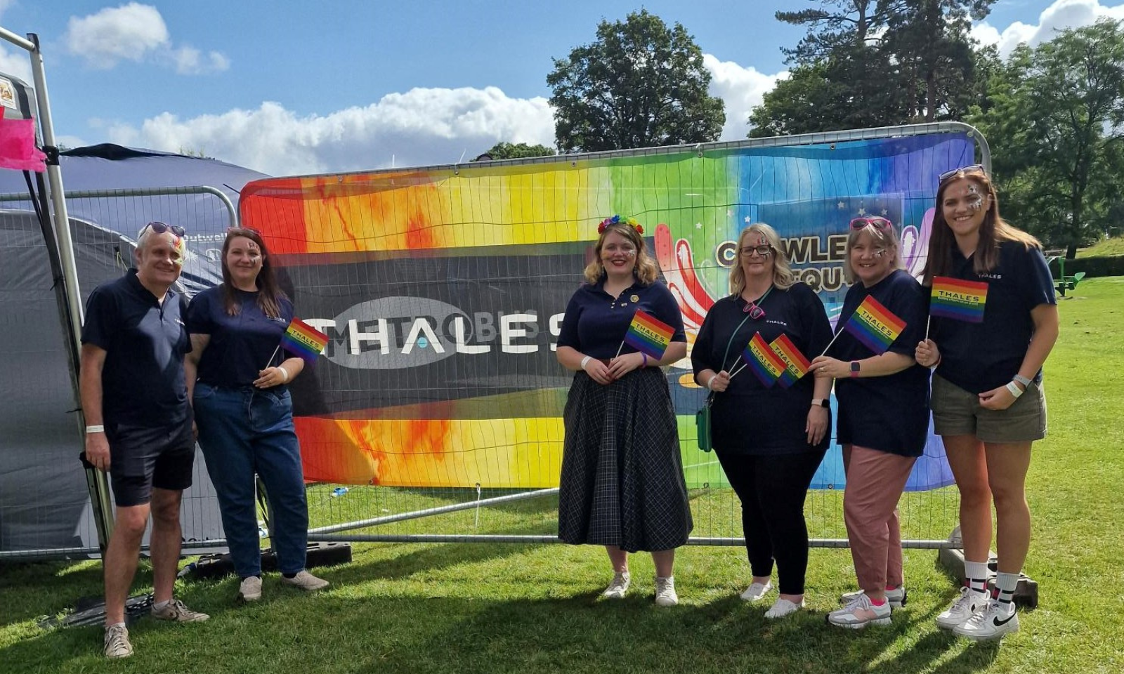 Thales colleagues at Pride event