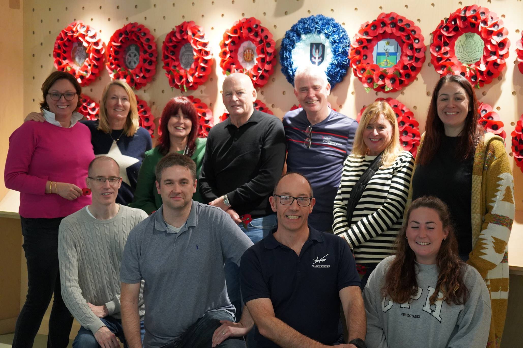 Thales colleagues at the poppy factory