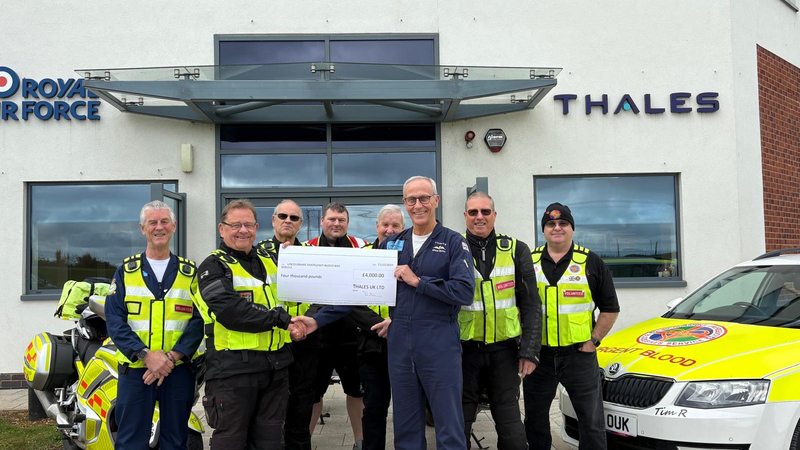 David with the Lincolnshire Emergency Blood Bike Service