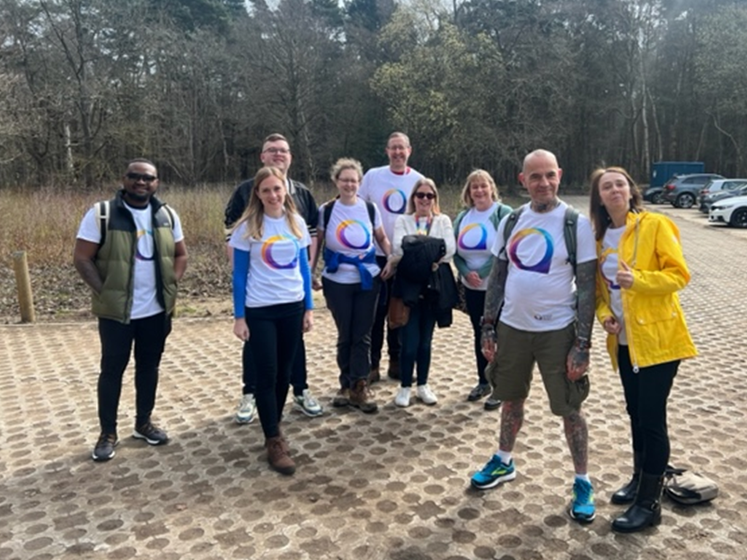 SWR Able members at a sponsored walk for the National Autistic Society
