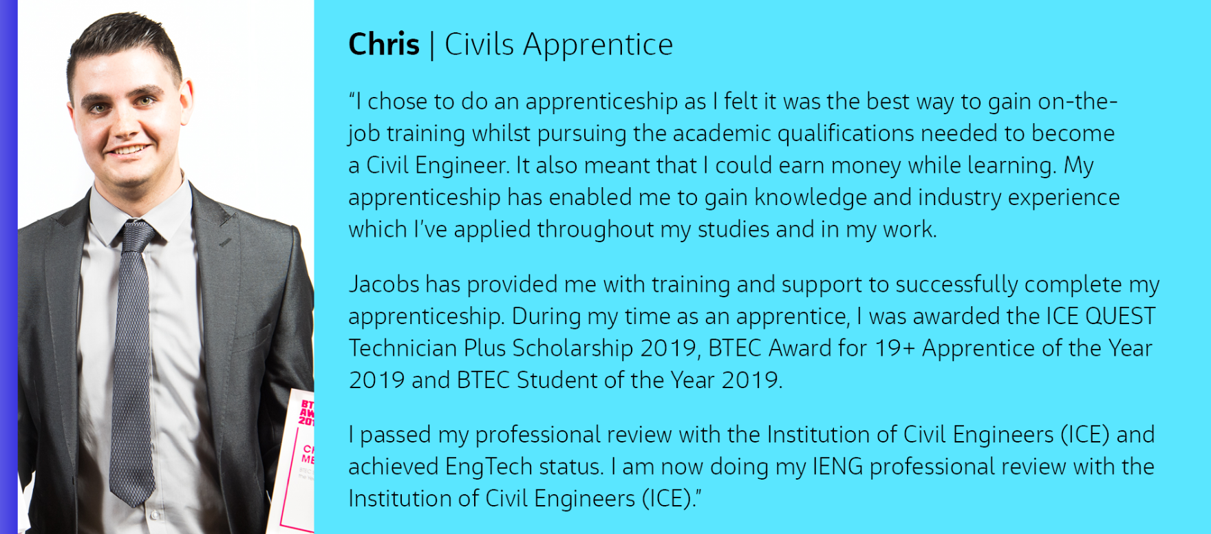 Chris Apprenticeship Profile