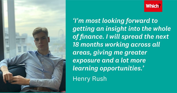 Henry Rush, Finance Apprentice