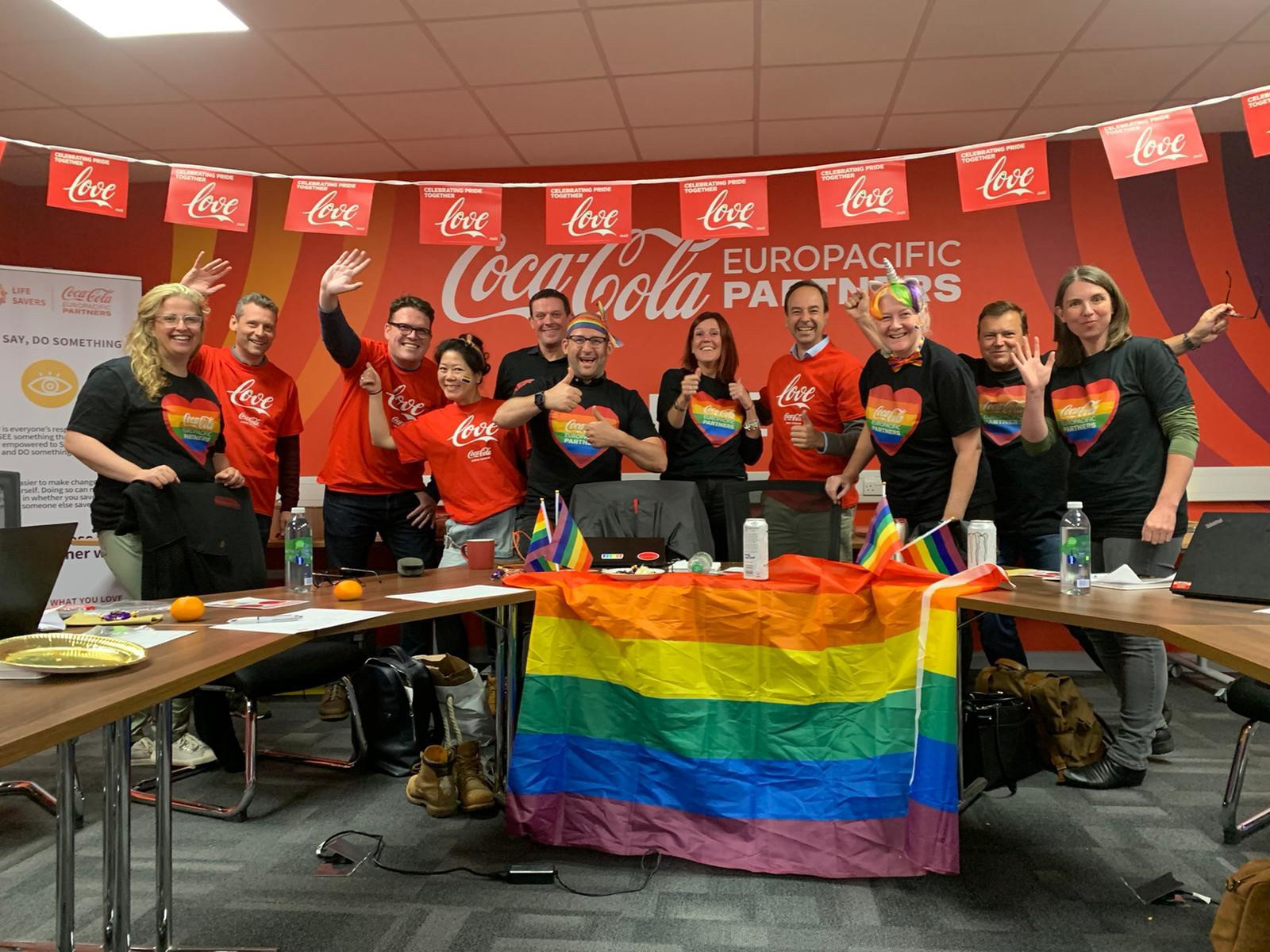 CCEP Collages celebrating PRIDE