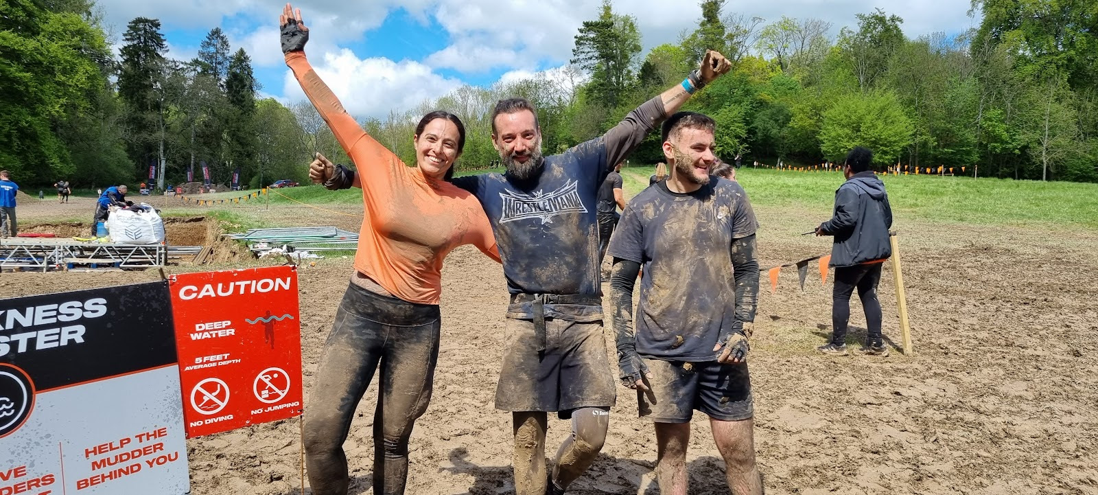 Haymarket team at Tough Mudder challenge