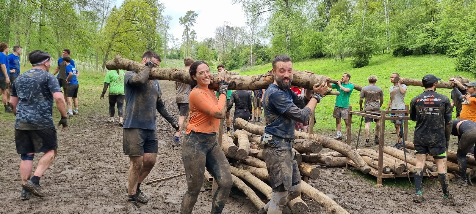 Haymarket team at Tough Mudder challenge