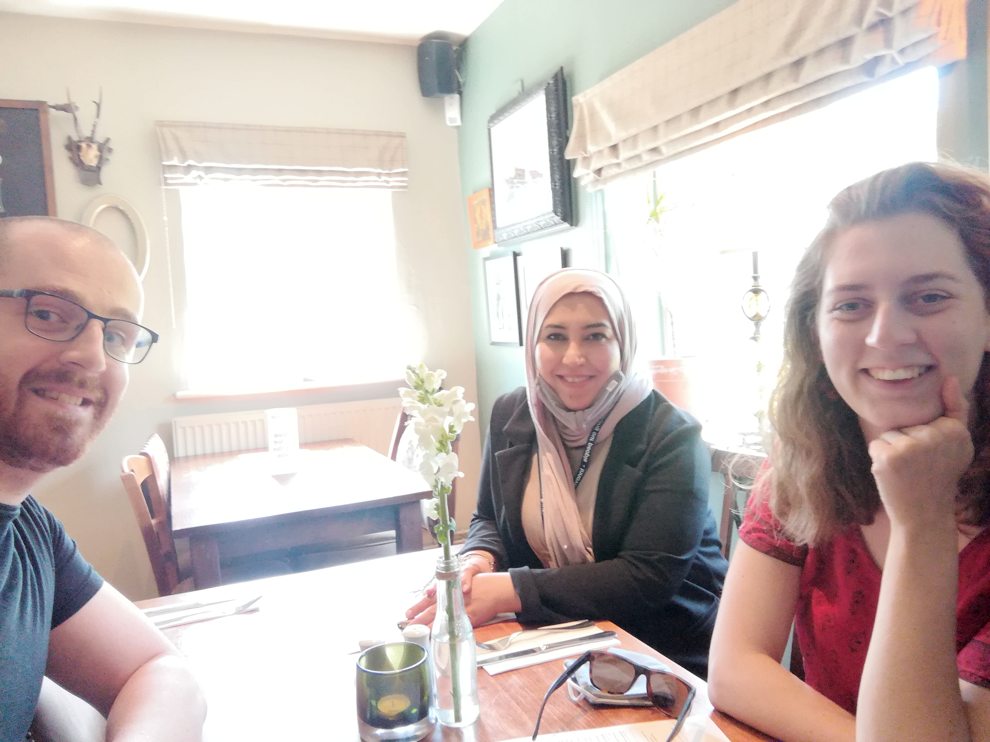 Pauline Beck, Aanna Hanif and Sajida Khanom