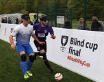 Blind Cup Final, 2 blindfolded players.