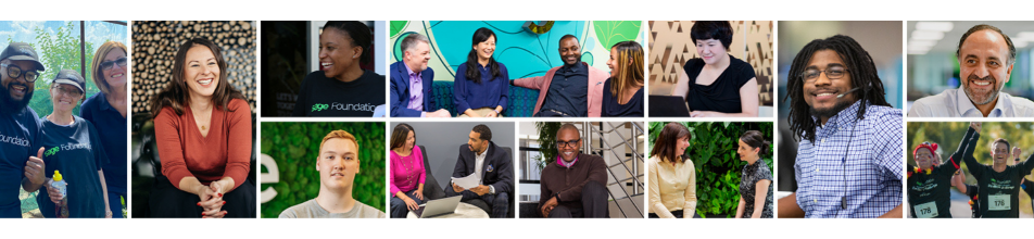 A diverse mix of Sage employees from across the business