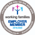 Image of the Working Families logo with the text  'changing the way we live and work.'