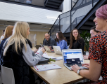Life at Haymarket - Team meeting with majority female Haymarket employees