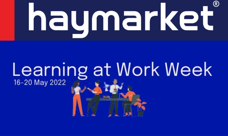 Haymarket logo and Learning at Work Week logo