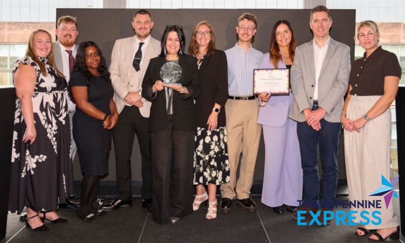 The TPE employer team with their award