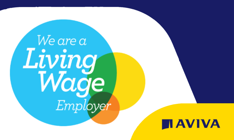 Aviva - Accredited Real Living Wage employer for ten years