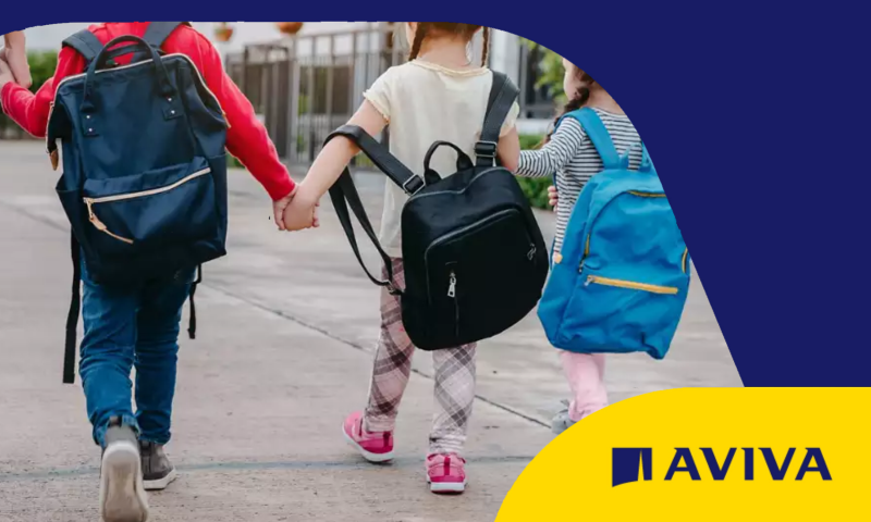 Children walking to school