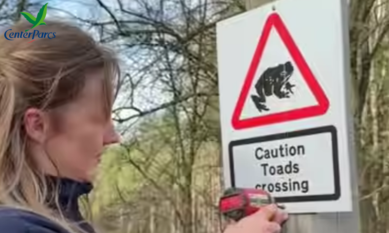 Kate Doull, the Senior Conservation Ranger working outdoors at a Center Parcs location.