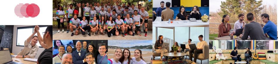 Outdoor & Team Activities The Running Team: A large group photo dominates the upper centre, showing a diverse team of men and women wearing matching white and grey athletic shirts with race bibs, posing together outdoors on a paved path.  Beach Group: A smaller group photo at the bottom centre features three smiling women posing selfie-style on a wide sandy beach with a coastal town and hills in the background.  Office Collaboration & Meetings High-Five Moment: On the far left, two colleagues are seen high-fiving across a desk in an office setting, celebrating a win with a laptop and a chalkboard full of notes nearby.  Modern Office Spaces: Several panels show employees working in contemporary, open-concept offices. In one, individuals sit on comfortable couches with laptops near a large window; in another, colleagues chat around a bright kitchen island with vibrant yellow accents.  Group Portraits: The bottom-left section includes casual headshots and group photos of smiling employees in indoor settings.  Casual & Outdoor Workspaces Patio Meeting: On the far right, a group of four colleagues sits at a wooden picnic table outdoors, talking and working on laptops with trees in the background.  Creative Lounge: The bottom right features a unique indoor lounge area designed with tiered wooden steps, artificial turf, a guitar, and a large plush teddy bear, where a couple of employees are relaxed and working on laptops.
